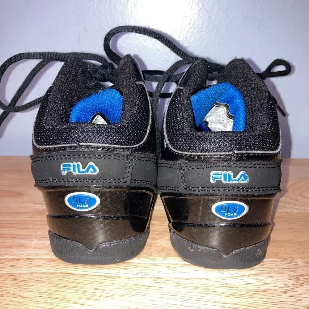 Fila, Toddler Team Effort Shoes High Top Lace Up Sneakers, Black Blue Size 11